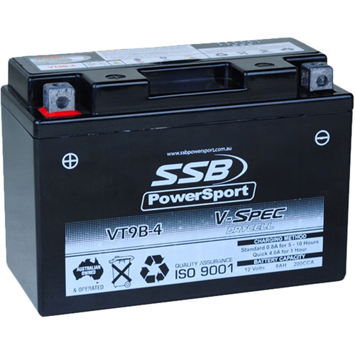 Yamaha XT660R 2004 - 2016 SSB V-Spec High Performance AGM Battery VT9B-4