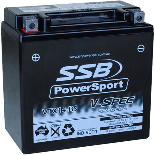 Honda TRX500FPA 2012 - 2014 SSB V-Spec High Performance AGM Battery VTX14-BS