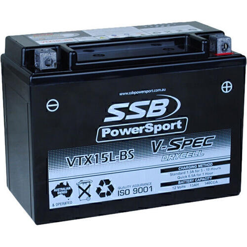 Can-Am Ds650 2006-2007 SSB AGM Motorcycle 12V Battery High Performance