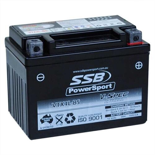 Yamaha YQ50 AEROX 2002-2004 SSB V-Spec High Performance AGM Battery VTX4L-BS