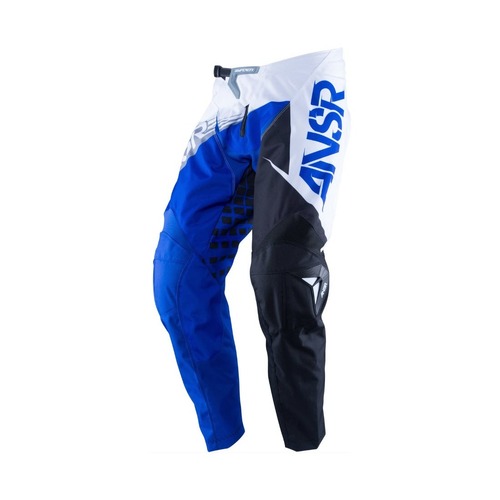 Answer Syncron White Black Blue Motocross Youth Pants [Size: Y16]