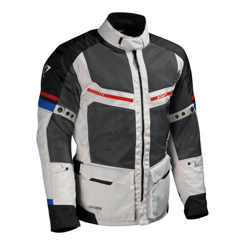 Difi Motorcycle Corsica Aerotex Textile Jacket Black/Grey/Red/Blue