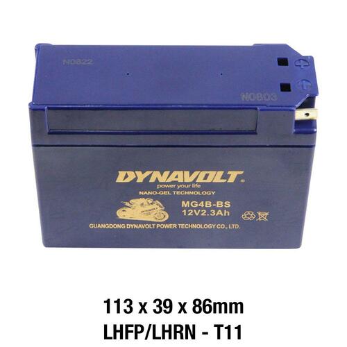 Dynavolt Gel Battery - Mg4B-Bs / DT4B-Bs 2.3Ah Ca 80