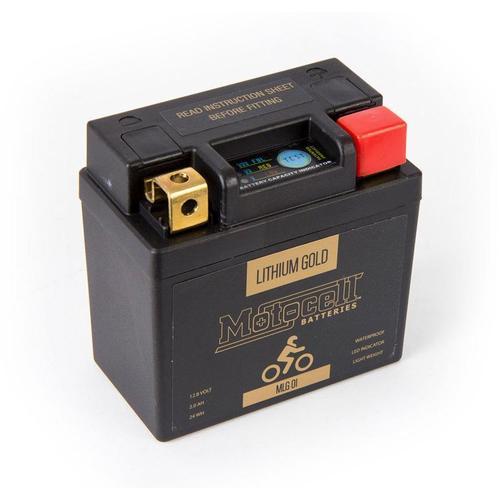 Motocell Lfp01 Lithium Gold Lifepo4 12V Battery High Performance 24Wh 2.0Ah