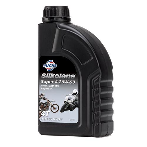 Silkolene Super 4 Motorcycle Four Stroke Engine Oil 20W/50 1LTR