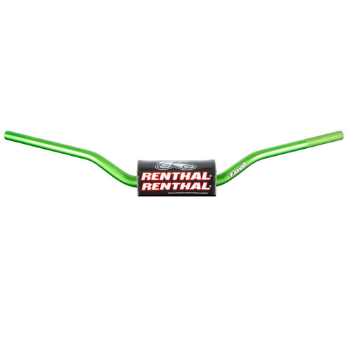 Renthal MX Fatbar Aluminium Handlebars 609 Ricky Carmichael High Bend Green