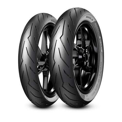Pirelli Diablo Rosso Sport Scooter 90/80-14 Road Tyre Tubeless