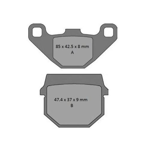 For Suzuki RM85 2002-2004 Pro-X Disc Brake Pads Rear Direct Replacement