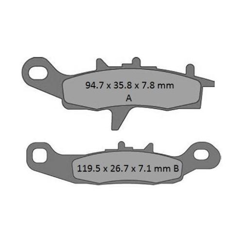 Kawasaki KX100 1997-2018 Pro-X Disc Brake Pads Front Direct Replacement