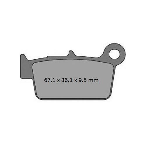 Yamaha YZ250F 2003-2018 Pro-X Disc Brake Pads Rear Direct Replacement