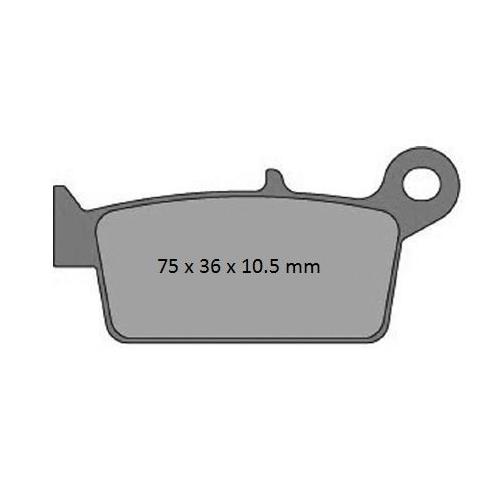 Kawasaki KX250 1995-2008 Pro-X Disc Brake Pads Rear Direct Replacement
