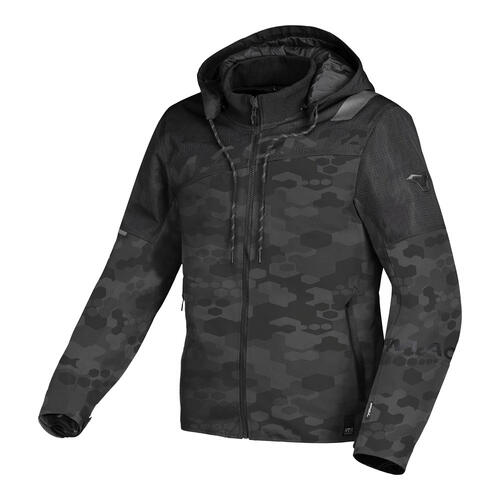 Macna Motorcycle Racoon Jacket Black/Grey Camo Small