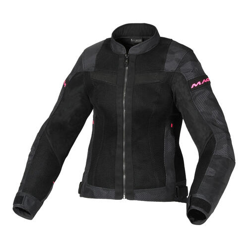 Macna Motorcycle Velotura Womens Jacket Black/Grey/Camo Large