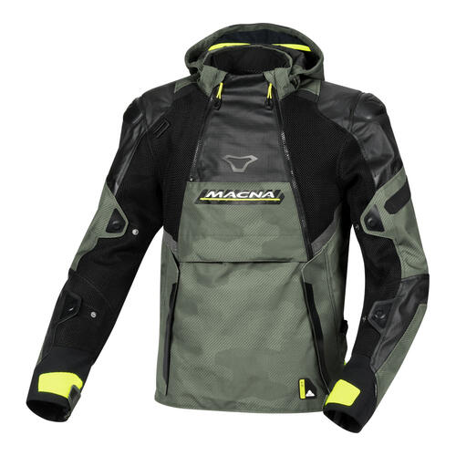 Macna Motorcycle Bradical Jacket Black/Green Small