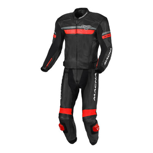 Macna Motorcycle Diabro Suit 2pce Black/Red 48 Small