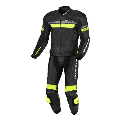 Macna Motorcycle Diabro Suit 2pce Black/Fluoro