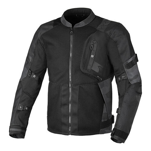 Macna Motorcycle Raddic Jacket Black/Grey Camo Small