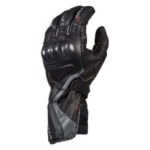 Macna Apex Leather Motorcycle Gloves Black