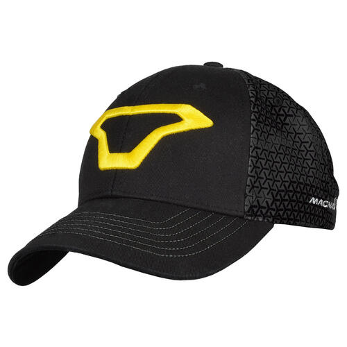 Macna Motorcycle Peak Cap 42 Black OSFA