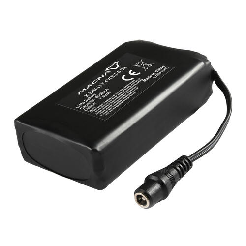 Macna Motorcycle 7,4V 6A Battery to suit from 2019 Hot Vest (Black With Electrical Lead)