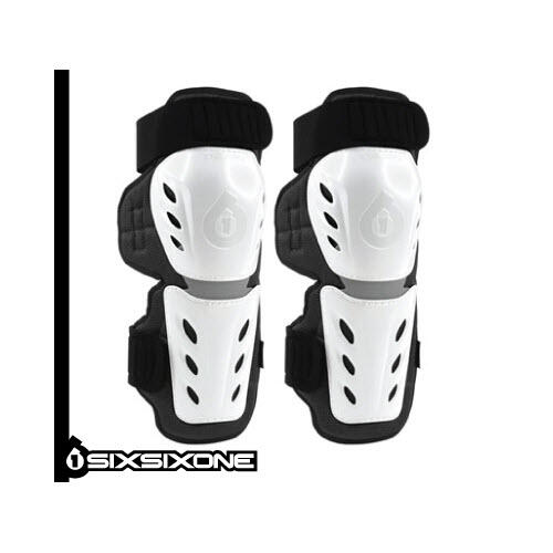Six Six One Motocross MX Adult Knee/Shin Guard 661 White