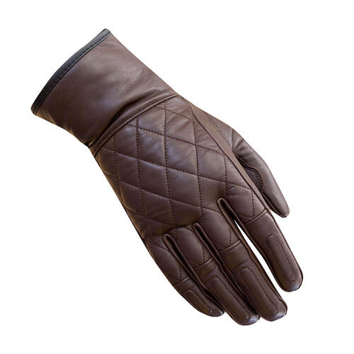 Merlin Ladies Salt Motorcycle Gloves Brown Small