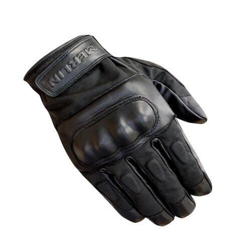 Merlin Ranton Waterproof Motorcycle Gloves Black Small