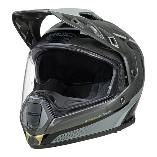 Merlin Torres Speed Motorcycle Helmet Grey Small