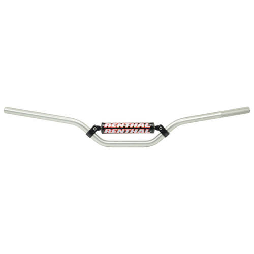 Renthal MX 7/8" Aluminium Handlebars 660 5" Trials Bend Silver