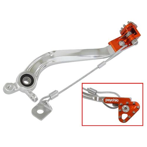 Honda CRF450R 2002-2015 Psychic Folding Brake Pedal Red Anodised Aluminium