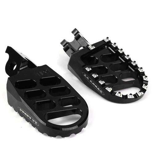 For Suzuki RM-Z450 2008-2009 Black Alloy La Corsa Footpegs