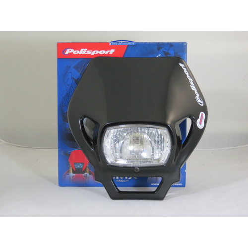 Polisport Universal Enduro Headlight Black Honda KTM Yamaha Suzuki Husqvarna