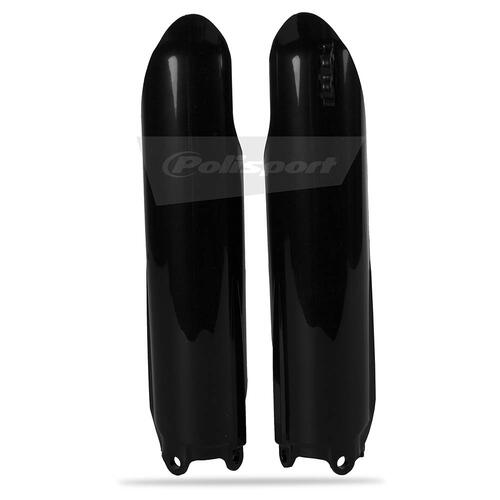 Yamaha YZ125 2008-2014 Polisport Fork Protectors Black Plastic