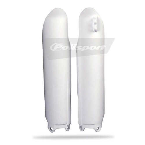 Yamaha YZ250F 2008-2009 Polisport Fork Protectors White Plastic