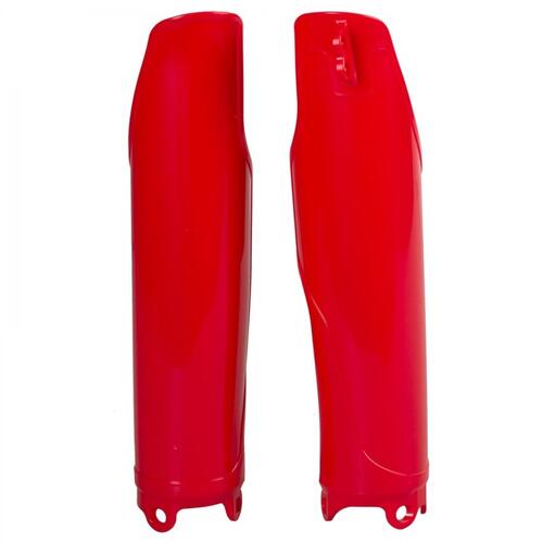 Honda CR125R 2004-2017 Polisport Fork Protectors Red Plastic Plastic