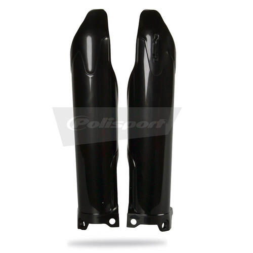Kawasaki KX450F 2009-2017 Polisport Fork Protectors Black Plastic