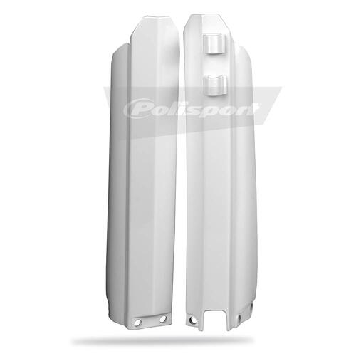 Yamaha YZ250 1996-2004 Polisport Fork Protectors White Plastic