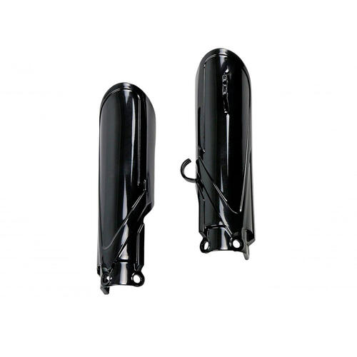 Yamaha YZ65 2018-2024 Polisport Fork Covers Guards Black Plastic