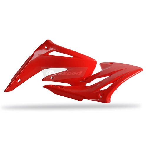 Honda CR85R 2003-2007 Polisport Radiator Shrouds Pair Red