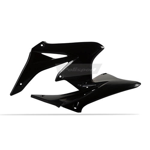 Suzuki RM-Z250 2010-2017 Polisport Radiator Shrouds Pair Black