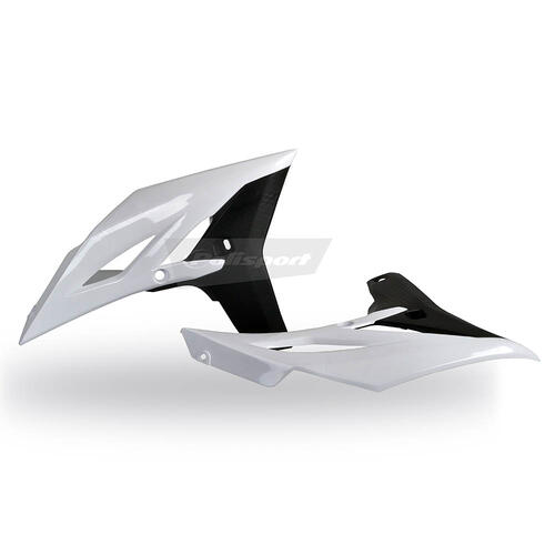 Yamaha WR450F 2012-2015 Polisport Radiator Shrouds Pair Blue/White