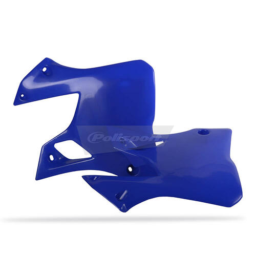 Yamaha YZ125 1996-2001 Polisport Radiator Shrouds Pair Blue