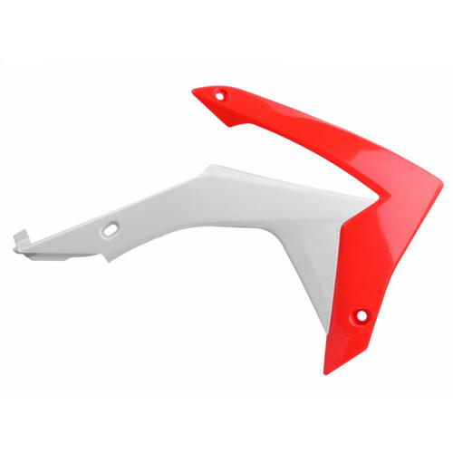 Honda CRF450R 2013-2016 Polisport Radiator Shrouds Pair Red/White