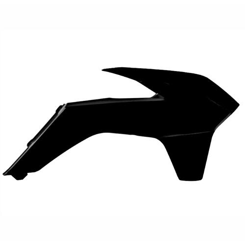 KTM 350 SX-F 2013-2015 Polisport Radiator Shrouds Pair Black