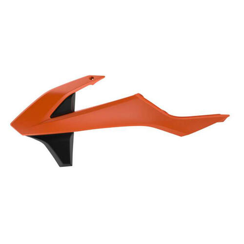 KTM 250 EXC-F 2017-2019 Polisport Radiator Shrouds Pair Orange/Black
