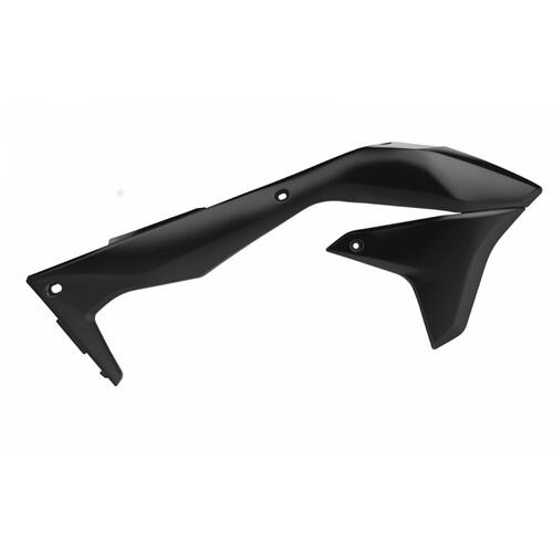 Kawasaki KX450F 2016-2017 Polisport Radiator Shrouds Pair Black