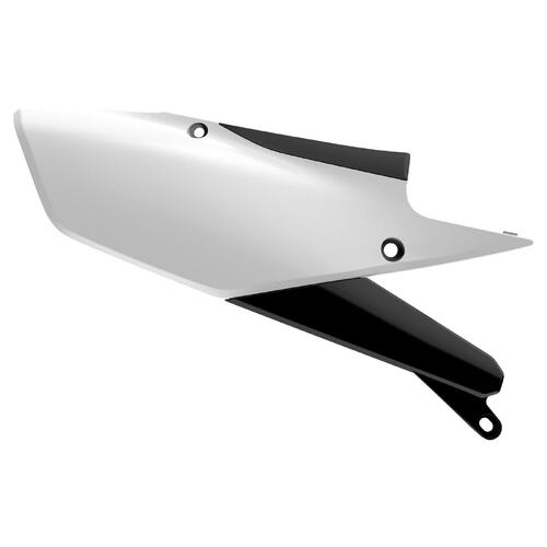 Yamaha YZ250F 2019-2022 Polisport Sidecovers Pair Panels White/Black