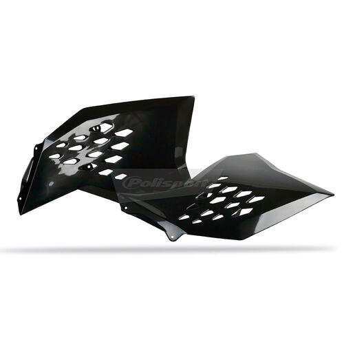 KTM 530 EXC-R 2008-2011 Polisport Radiator Shrouds Pair Black
