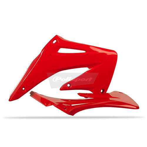 Honda CRF450R 2002-2004 Polisport Radiator Shrouds Pair Red
