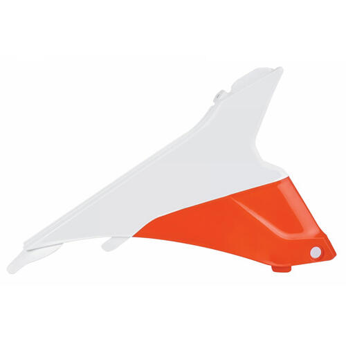 KTM 125 SX 2013-2015 Polisport Airbox Covers Pair Panels White/Orange